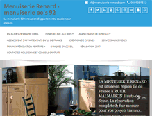 Tablet Screenshot of menuiserie-renard.com